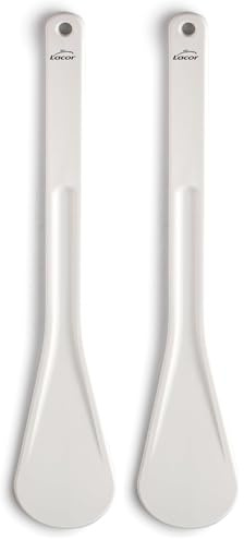 Lacor - 61374 - Spatule Professionnelle Extra-Plate en Nylon et Fibre de Verre, Design Extra-Plat, Résistante et Solide, Lavable au Lave-vaisselle, Sans BPA, Mesures: 40 cm (Lot de 2)
