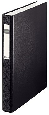 Leitz 42120095 Ringbuch Standard, A4, PP, 4 Ringe, 25 mm, schwarz