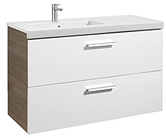 Roca - Unik Prisma 2 Cajones 1100 Izq Fresno-Blanco (A855955322)