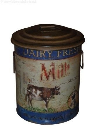 Bidone Secchio Contenitore per Latte del Contadino