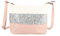 Gallantry - Sac Bandoulière Femme Paillettes Elégant - Sacoche Messenger Porté Epaule Tendance Multicolore Souple - Besace Soirée Mariage Strass Brillant Léger - Chic Mode - Blanc Rose