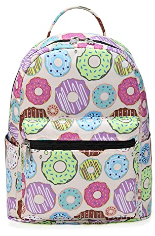 Niedlicher 25,4 cm Mini-Pack-Rucksack für Kinder und Erwachsene, Donuts, mini, 100%