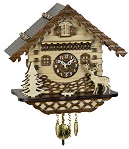 Trenkle Kuckulino Schwarzwalduhr Schwarzwaldhaus mit Quarzwerk und Kuckuckruf TU 2064 PQ