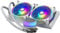 Cooler Master MasterLiquid ML240 Illusion Edizione White CPU Dissipatore ad Acqua AIO, Pompa 3° Gen, 2 Ventole Halo ARGB 120 mm, Radiatore 240 mm, Controller ARGB, Compatibile AMD/Intel