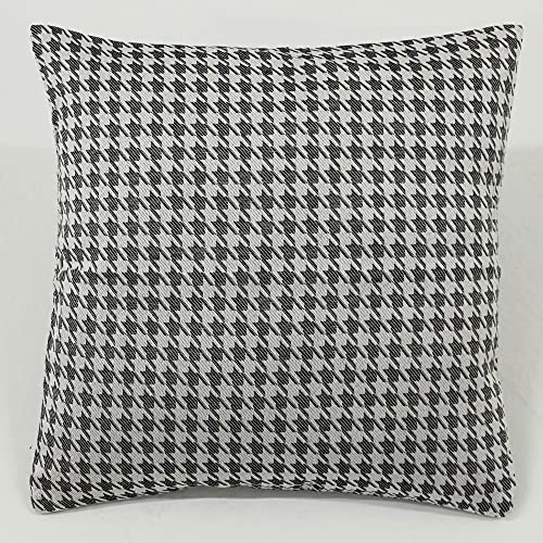 Hans-Textil-Shop Kissenbezug Hahnentritt Dralon Jacquard - 40x40 cm