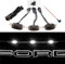AUXLIGHT Car Accessories, 3PCS LED Grille Lights with Fuse & Wire, Compatible 2004-2019 for-d F150 Raptor Style Aftermarket Grill, 2013-2018 R-am 1500 Grill (White)