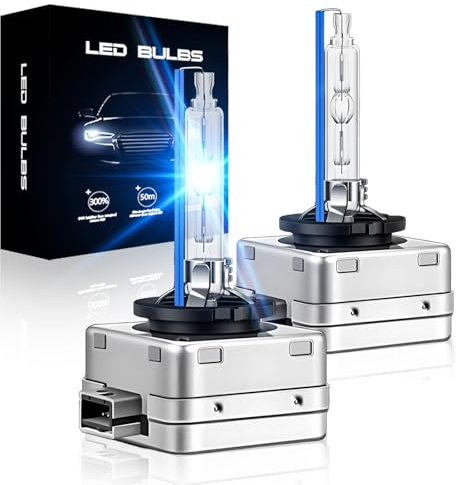 SPOLI 2 Pack D1S 8000K Xenon Bulb HID, 35W Blue Car Headlight Bulb