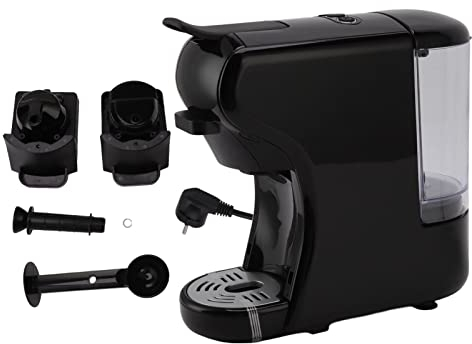 Cafetera espresso multifunción 4 en 1 compatible con cápsulas, cápsulas y café molido, botones para espresso, 220‑240V