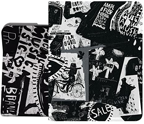 Berkin Arts para iPad Mini 4ª/5ª Generación para (7.9 Pulgada) 2019 2018 2017 2016 2015 Estuche de Folio de Cuero Premium Pintura Europea Moderna Símbolos de abstracción