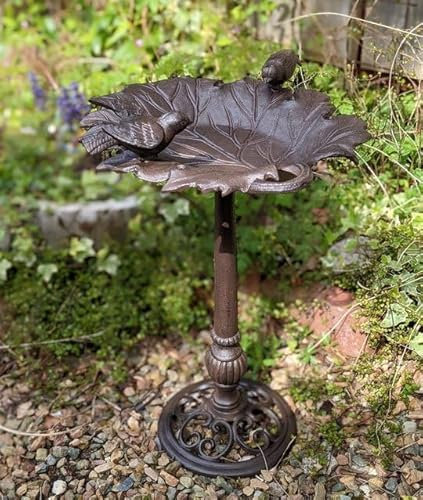 Generisch VOGELTRÄNKE VOGELBAD GUSSEISEN ANTIK Cottage Stil GARTENDEKO Garten NEU