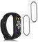 kwmobile Carcasa Compatible con Xiaomi Mi Band 7 Funda - 2X Protector Pantalla Completo de Cristal Templado - Ultrafino y antigolpes - Transparente