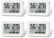 EEEKit Digitales Thermometer Hygrometer mit Komfortanzeige, 4er-Set Raumtemperaturmonitor, °C/°F Hydrometer Feuchtigkeitsmesser für Zuhause, Kinderzimmer, Schlafzimmer