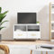 ARKEM Meuble TV Blanc 80x36x50 cm Bois d'ingénierie,Meuble TV Étagère,Meuble d'angle TV,Meuble Haut Salon