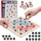 Magnetisches Schachspiel auf Holzbrett - Magnet Schach mit Steinen, Magnetische Spiele für Erwachsene und Kinder, Magnetspiel Steine, Magnetische Schachspiel Steine, Magnet Spiel.