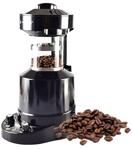 Electric Coffee Bean Roaster with Timer - Automatic Air Roasting Machine for Home Office Cafe Shop Restaurant, Adjustable Wind Speed and Temperature Control
