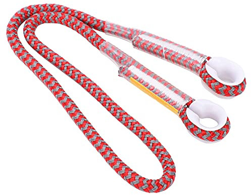 22KN Eye-to-Auge Vorgenähtes Kletterseil, Länge 80cm Durchmesser 8mm/0,3 Zoll Baumkletterausrüstung Prusik Seil Freien Baumpfleger-Seil Kletterausrüstung Lanyard Tree Gear Sicherheit beim Klettern