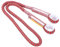 HERCHR 22KN Eye To Eye PreSewn Rock Climbing Rope Dia 8mm/0.3in Tree Climbing Gear Prusik Rope Arborist Rope Climbing Gear Lanyard, 80cm(RED)