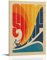 GHJOPAF Vintage-Poster auf Leinwand, Motiv: Surf, Wandkunst, Bild, Heimdekoration, Druck für Schlafzimmer, Wohnzimmer, 40 x 60 cm, Rahmenstil