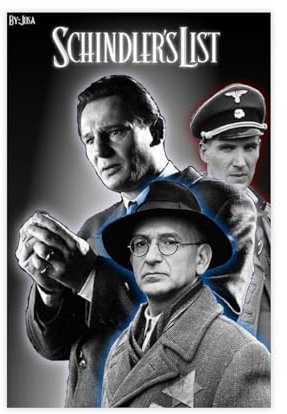 Exklusives Kunst-Poster, historisches Drama, Schindlers Liste, Poster, Wandkunst, Dekordruck, Gemälde für Wohnzimmer, Schlafzimmer, Dekoration, 30 x 45 cm