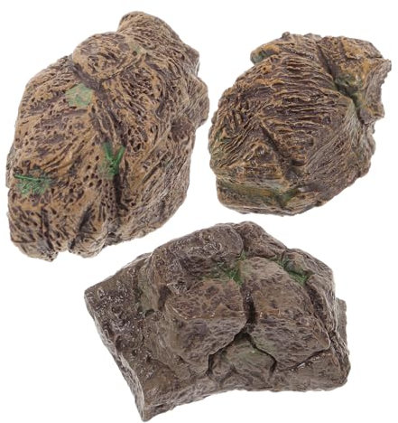 Milisten 3pcs Decorative Mini Stones for Fish Tanks and Planters Pebbles for Aquariums Landscape Rocks Cactus Pots and Garden Decor