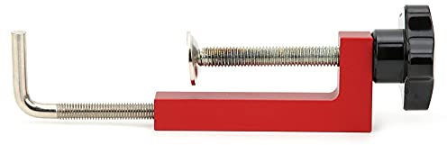 Abrazadera Holigie C, abrazadera de escritorio, rango de cobertura ajustable universal, abrazaderas fijas para carpintería de 70 mm a 150 mm, abrazaderas de montaje para montaje (Red)