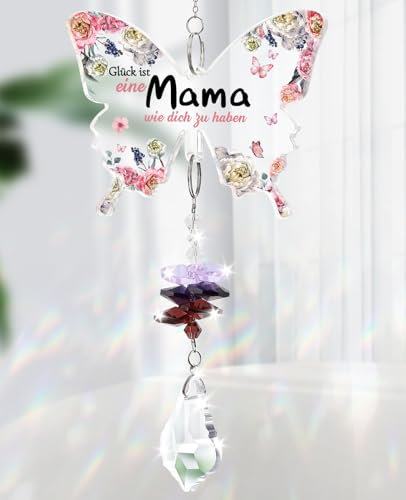 Tulolvae Geschenk für Mama, Kristalle Sonnenfänger Glücksbringer Geburtstagsgeschenk für Mutter, Geburtstag Ostern Muttertag Danke Frauen von Tochter Sohn