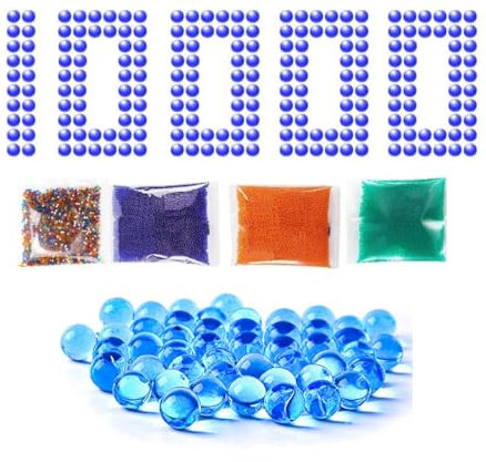 10,000 Pcs Refill Ammo, 7-8mm Gel Bullets for Gel Blaster Guns - Yellow