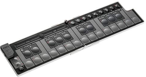 Korg nanoKEY Fold - Foldable 25 Key MIDI Keyboard Controller with USB-C and TRS-MIDI - White