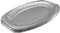 Enpack Alu Servierplatte 43 x 29 cm - ovaler einweg Teller - große Tortenplatte für Catering, Party oder andere Veranstaltungen - Aufschnittplatte (43 x 29cm, 10, stück)