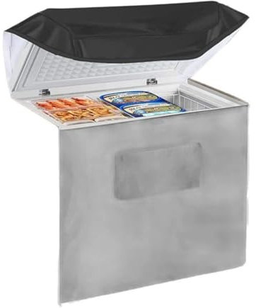 Chest Freezer Cover | Chest Freezer Cover Deep Freezer Covers Waterproof UV Protection Top with Zipper | for Outside Indoor Beverage Refrigerator-Suitable