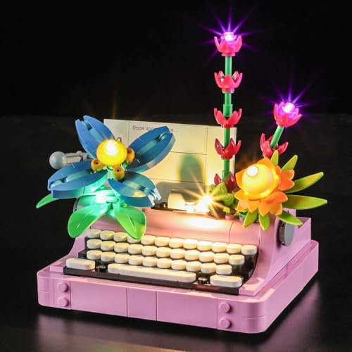 MENZAVA Licht-Set Kompatibel Mit Lego 31169 Schreibmaschine mit Blumen Creator - Led-Beleuchtungsset Für Bausteinen Modell - Modell Set Nicht Enthalten