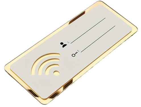 WIFI-Schild Acryl WLAN-Passwort-Schild | Abriebfeste Hochtransparente Raumdekor Für Wohnung Studentenzimmer Büro