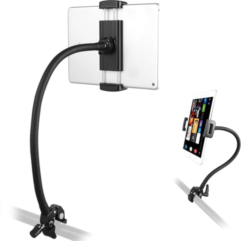 SH Universal iPad Tablet Holder Mount for Treadmill, Exercise Equipment Display Stand, Adjustable Fitness Machine Attachment, AC015