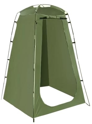 Portable Shelter， Portable Privacy Shower Tent Outdoor rainproof Changing Room Shelter for Camping Hiking Beach Toilet Bathroom Ice Fishing(GREEN)