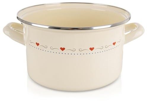 orion group Emaille Kochtopf 3 l Ø 20 cm Praktischer Kochtopf mit