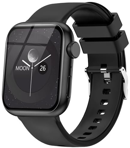 zaisia Smartwatch mit Telefonfunktion, Mehreren Sportmodi 1.85 Touchscreen Smart Watch für Damen Herren, IP68 Wasserdicht Fitnessuhr mit Herzfrequenz Schlafmonitor Schrittzähler für Android iOS