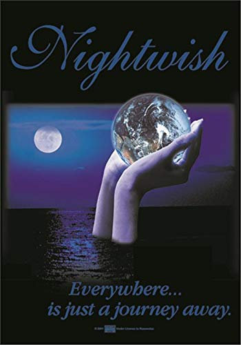 Heart Rock Nightwish Everywhere... Flag 75 x 110 cm Schwarz Wohnungeinrichtung Dekorationsflagge