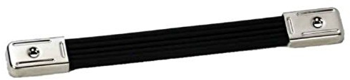 Adam Hall Hardware 3424 - Riemengriff Kunststoff, Endkappen vernickelt