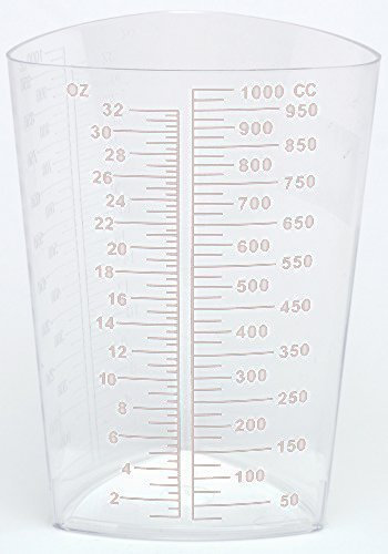 OakRidge Products 1000ml Triangular Messbehälter, lichtdurchlässige, Pp (10 Count) LARGE klar