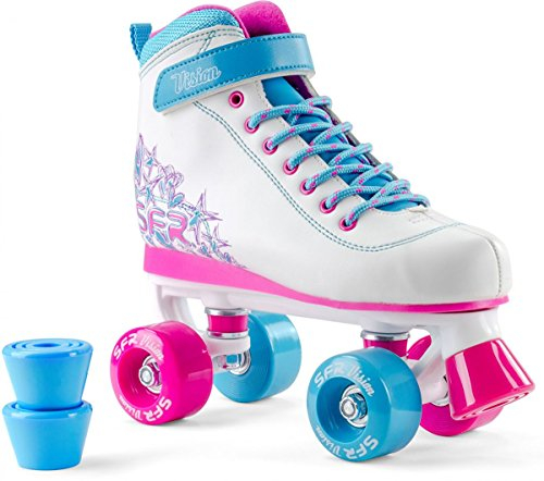 SFR Vision II Plus Rollschuh, weiß/blau/rosa, 37