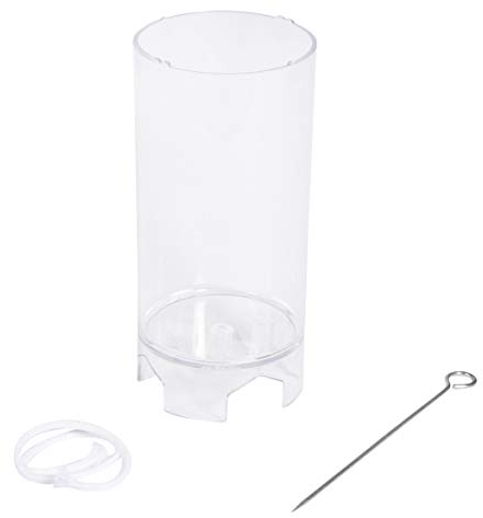 Rayher Hobby 3117100 Kerzengießform, zylindrisch, flach, SB-Beutel 1 Stück, 10 cm hoch, 5 cm Durchmesser