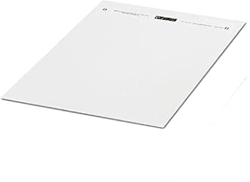 PHOENIX CONTACT SK U/3.8 WH:UNBEDRUCKT Kennzeichnungskarte, 210mm für Klemmenbreite, 186 mm x 3.8 mm Schriftfeldgröße, 1440 Einzelschilder, Weiß, 10 Stück
