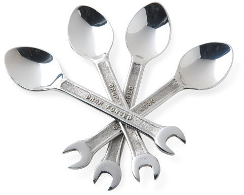 Culinary Concepts London Spanner Coffee Spoon Four Piece Set