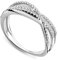 Miore Damen-Ring 9 k (375) Weißgold Rundschliff Diamant