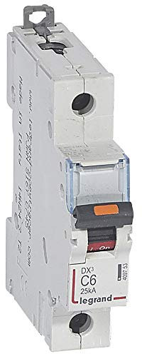 Disjoncteur DX³ 25kA - 1P 230V~ à 400V~ - 6A - courbe C - 1 module
