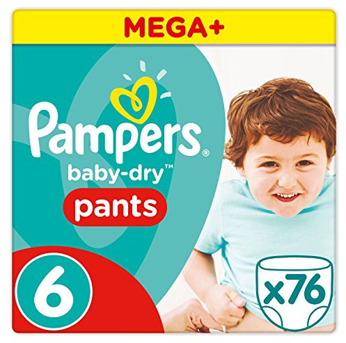 Pampers Baby Dry Pants Größe 6 extra large 16 plus kg Mega Plus Pack,76 Stück