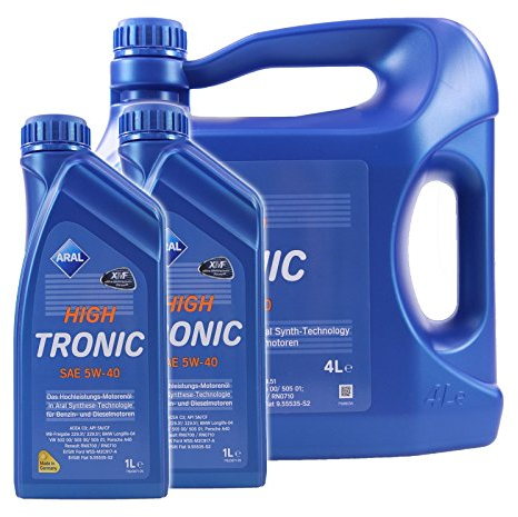 2x 1 L + 4 L = 6 Liter ARAL HighTronic 5W-40 Motoröl
