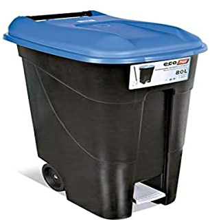 Tayg 80P Poubelle Noir/bleu 80 l