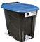 Tayg 80P Poubelle Noir/bleu 80 l
