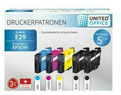 United Office Druckerpatronen Patronen Drucker Printer Multipack E29